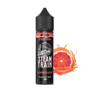 Lumberjack Steam Train POD Edition 20ml/60ml – Υγρό αναπλήρωσης με γεύση γρανίτα γκρέιπφρουτ